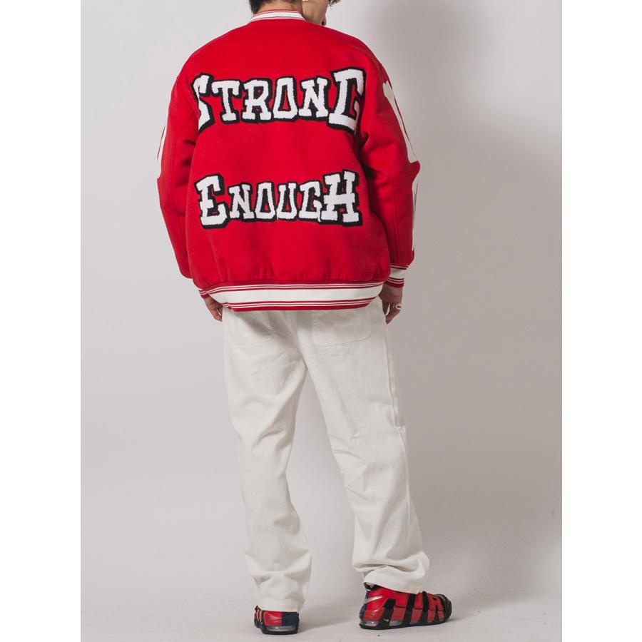 ボーンロゴバーシティジャケット メンズ ビッグシルエット オーバーサイズ ストリート系 韓国ファッション 韓国系 RE730 セブンサーティー | RE730 | 10