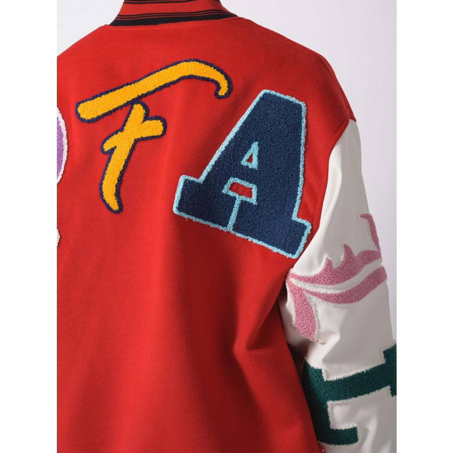 アーチロゴバーシティジャケット メンズ ビッグシルエット オーバーサイズ ストリート系 韓国ファッション 韓国系 RE730 セブンサーティー | RE730 | 22