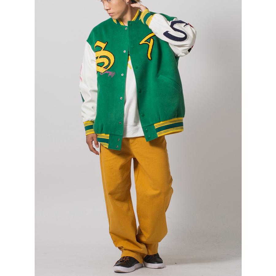 アーチロゴバーシティジャケット メンズ ビッグシルエット オーバーサイズ ストリート系 韓国ファッション 韓国系 RE730 セブンサーティー | RE730 | 10