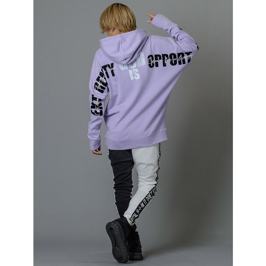 パーカー ビッグパーカー メンズ 黒 紫 ブラック パープル M ビッグシルエット オーバーサイズ プリント 春 秋 冬 スポーティー Re730 セブンサーティー Be メンズジャケット バッグ 鞄 のhk 通販 Yahoo ショッピング