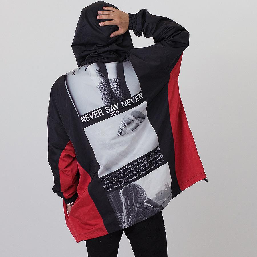 マウンテンパーカー メンズ 白 黒 赤 ホワイト ブラック レッド M L Xl 2l ビッグシルエット オーバーサイズ プリント 春 秋 冬 Re730 セブンサーティー Be メンズジャケット バッグ 鞄 のhk 通販 Yahoo ショッピング