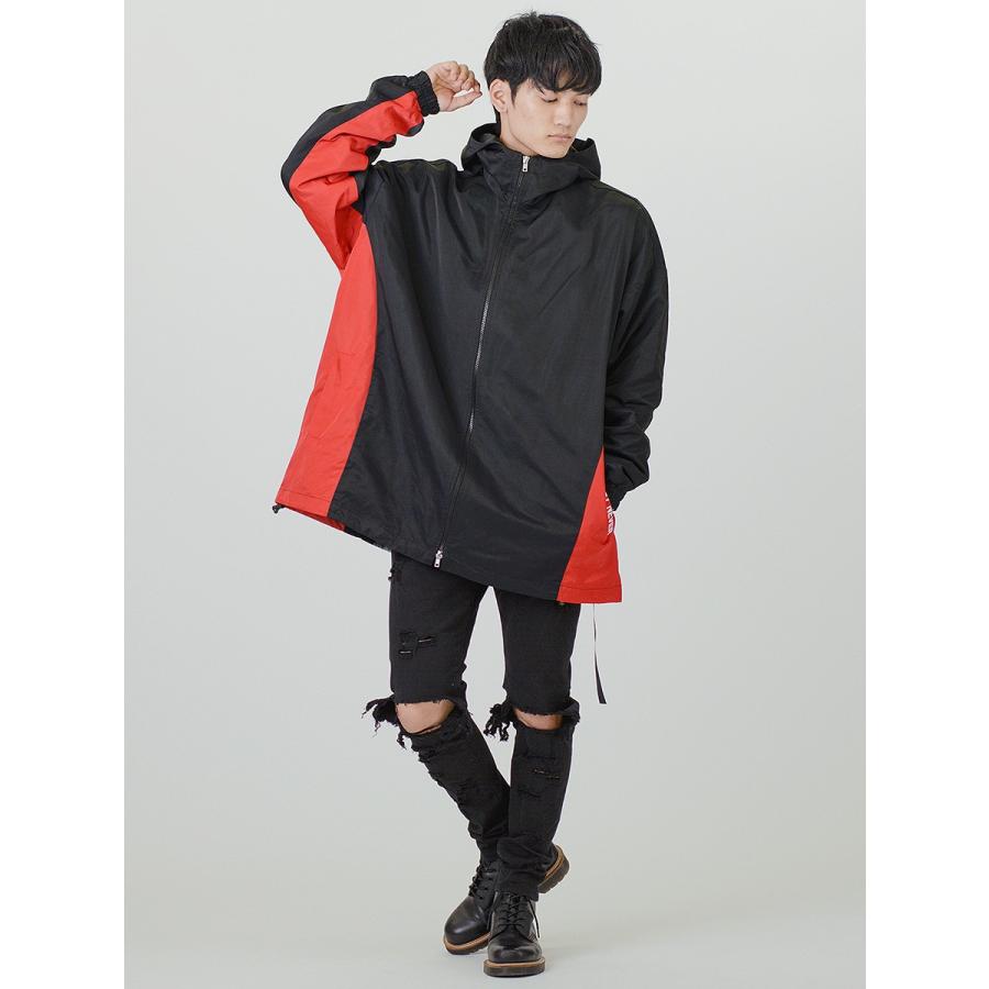 マウンテンパーカー メンズ 白 黒 赤 ホワイト ブラック レッド M L Xl 2l ビッグシルエット オーバーサイズ プリント 春 秋 冬 Re730 セブンサーティー Be メンズジャケット バッグ 鞄 のhk 通販 Yahoo ショッピング