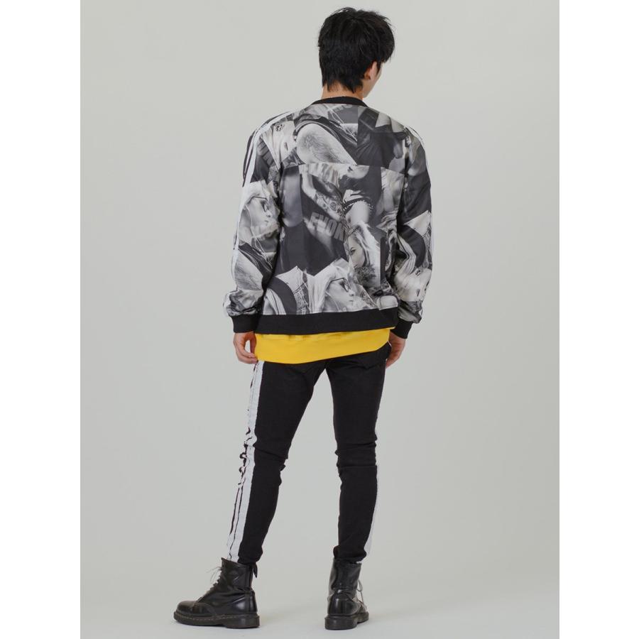 ジーンズ メンズ スキニー S M L 29 30 31 黒 ブラック ストレッチ ダメージ ライン クラッシュ 春夏秋冬 RE730 セブンサーティー 85155 hk エイチケー 92534 | RE730 | 10