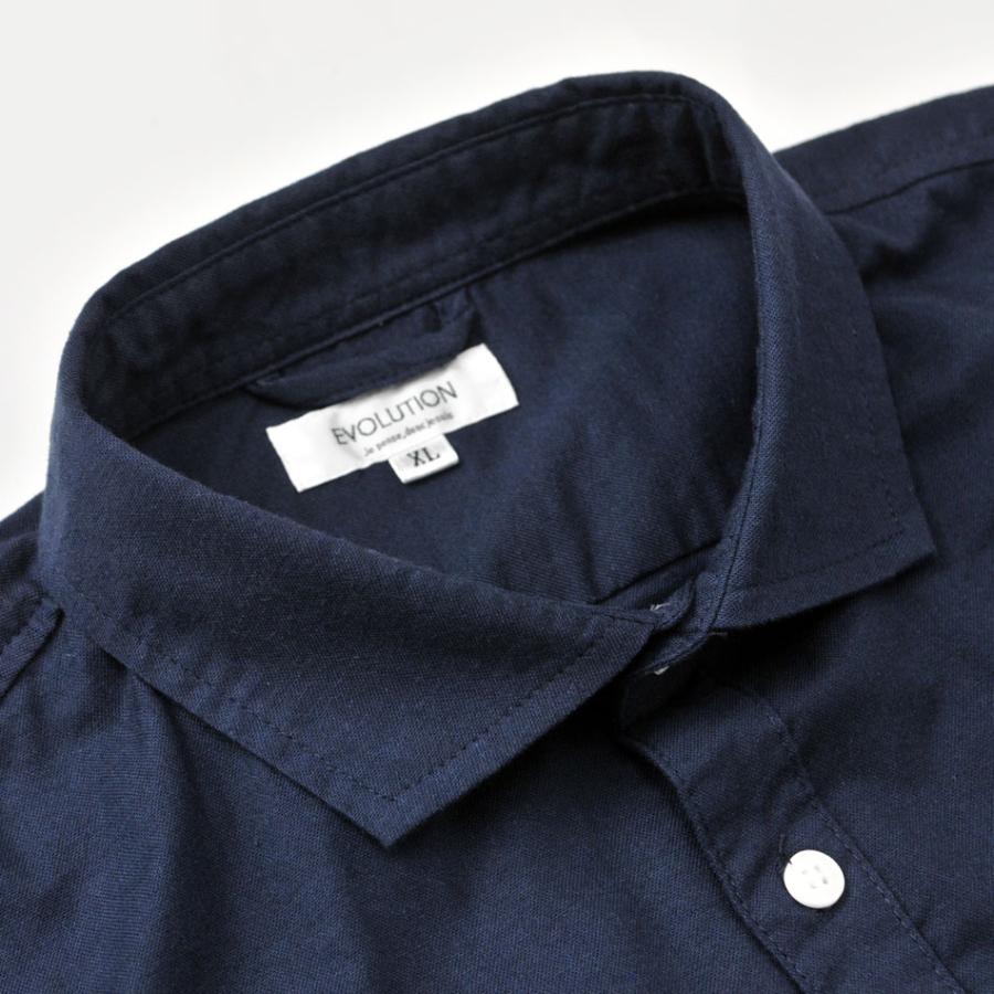 EVOLUTION 伸縮で快適 シャツ メンズ オックスフォード 長袖 ビジネス