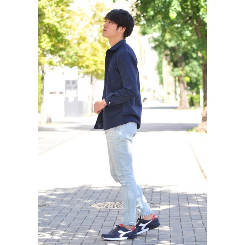 EVOLUTION 伸縮で快適 シャツ メンズ オックスフォード 長袖 EVOLUTION 伸縮で快適 シャツ メンズ オックスフォード 長袖