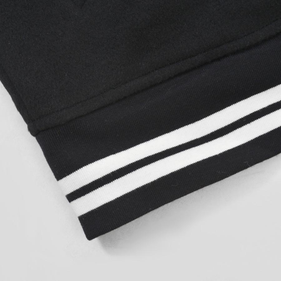 スタジャン スタジアムジャンパー メンズ バーシティジャケット 春秋冬 ワッペン フェイクレザー 薄中綿 モード ストリート 黒 ベージュ ブラック M L XL 23511 | EVOLUTION | 13