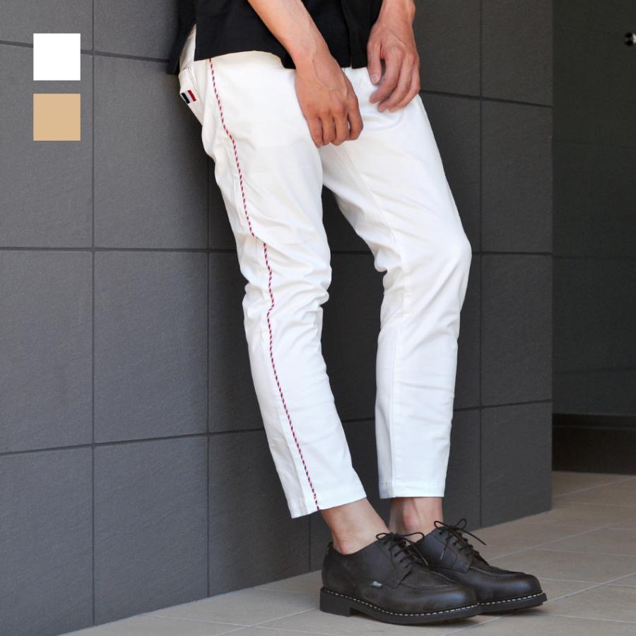 クロップドパンツ メンズ アンクルパンツ ストレッチ 春夏秋冬 白 黒 ホワイト ベージュ ブラック 無地 ライン M L Xl 30 31 32 エボリューション Evolution Ev016 メンズジャケット バッグ 鞄 のhk 通販 Yahoo ショッピング