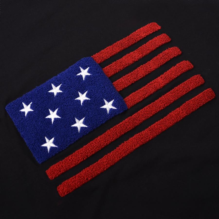 アメリカ国旗 Usa Tシャツ メンズ 半袖 カジュアル 白 黒 ビッグシルエット 大きいサイズ サガラ刺繍 サーフ系 ホワイト ベージュ ブラック 白 黒 M L Xl Ll 2l Ev メンズジャケット バッグ 鞄 のhk 通販 Yahoo ショッピング