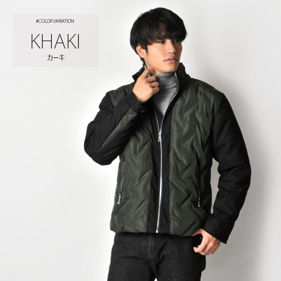 ダウンジャケット メンズ 中綿ダウンジャケット シームレス 撥水加工 防寒 暖かい ミリタリージャケット モード アウトドア 黒 カーキ ブラック M L XL 11500 | EVOLUTION | 04