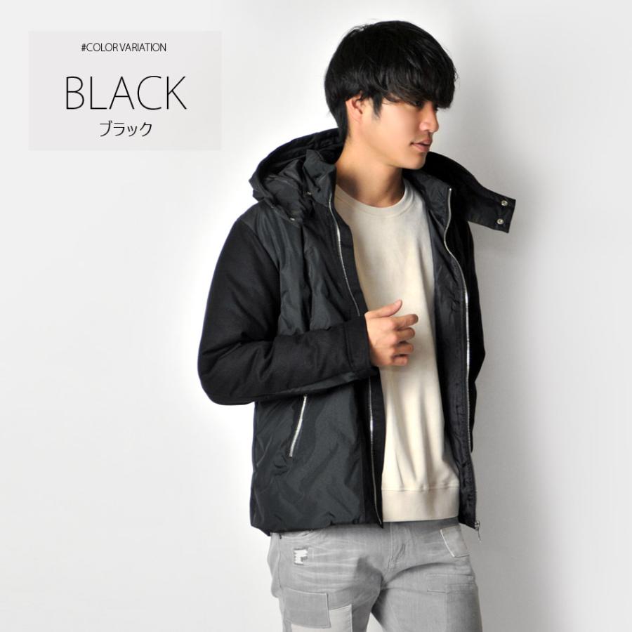 ダウンジャケット メンズ 中綿ダウンジャケット シームレス 撥水加工 防寒 暖かい ミリタリージャケット モード アウトドア 黒 カーキ ブラック M L XL 11500 | EVOLUTION | 06