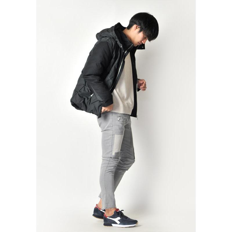 ダウンジャケット メンズ 中綿ダウンジャケット シームレス 撥水加工 防寒 暖かい ミリタリージャケット モード アウトドア 黒 カーキ ブラック M L XL 11500 | EVOLUTION | 07