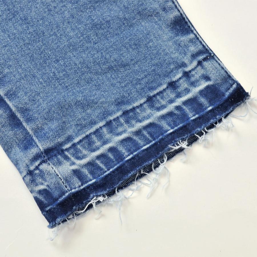 スキニー ジーンズ メンズ デニム Gパン ジーパン ユーズド加工 BITTER ビター アンクルパンツ ストレッチ サックスブルー ブルー ブラック 黒 青 紺 S M L XL | EVOLUTION | 17