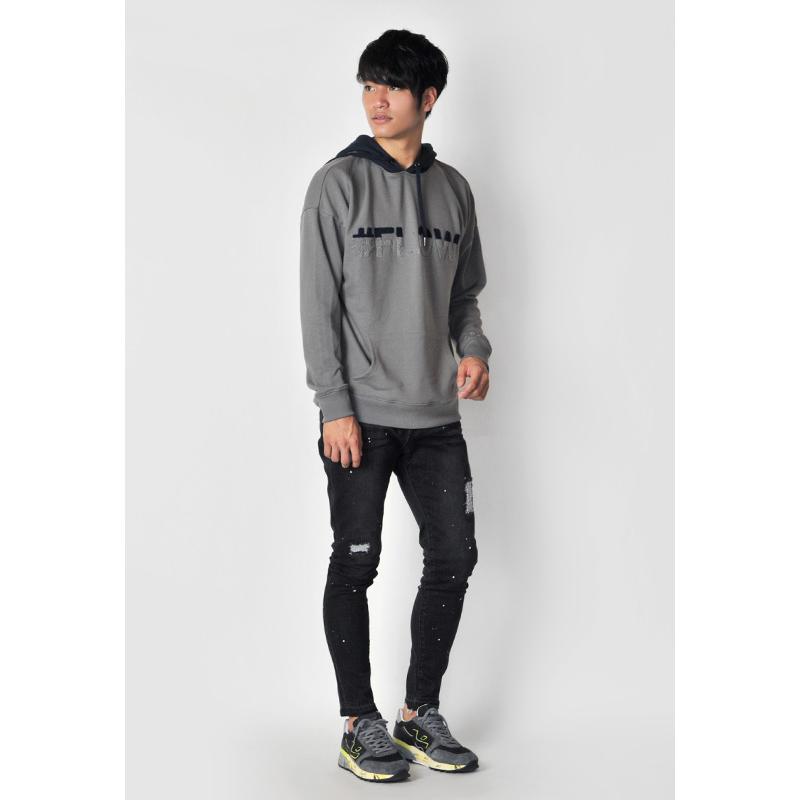 スキニー ジーンズ メンズ デニム Gパン ジーパン ユーズド加工 BITTER ビター アンクルパンツ ストレッチ サックスブルー ブルー ブラック 黒 青 紺 S M L XL | EVOLUTION | 10