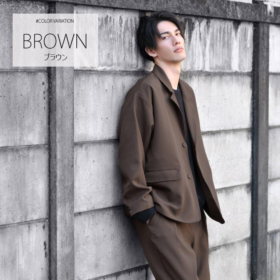 最旬スタイル セットアップ メンズ ビッグシルエット テーラードジャケット シングル ワイドパンツ 韓国 ストリート 春夏秋冬 ブラウン グレー ブラック 茶 黒 Ev メンズジャケット バッグ 鞄 のhk 通販 Yahoo ショッピング