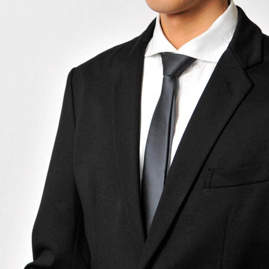 ネクタイ メンズ ナロータイ 結婚式 二次会 成人式 絹100 シルク 細身 無地 グレー レッド ブラック Necktie メンズジャケット バッグ 鞄 のhk 通販 Yahoo ショッピング