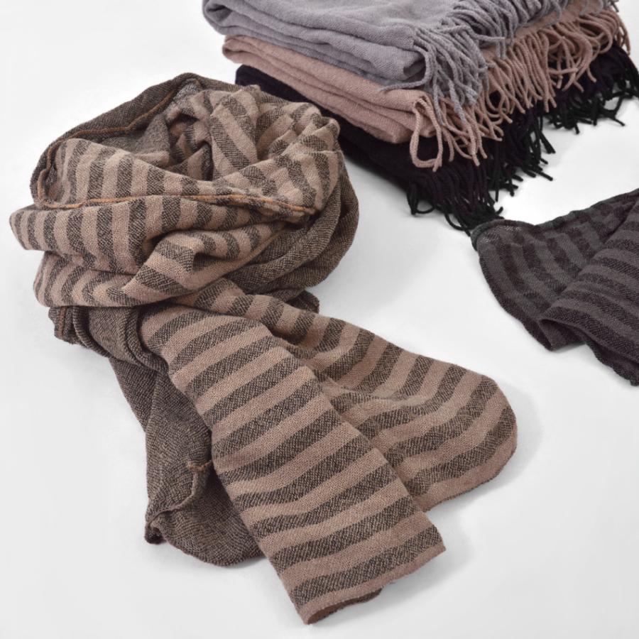 マフラー メンズ レディース ユニセックス ソフト 柔らかい 暖かい 無地 ストライプ フリンジ グレー ブラウン ブラック ギフト 誕生日プレゼント クリスマス | 