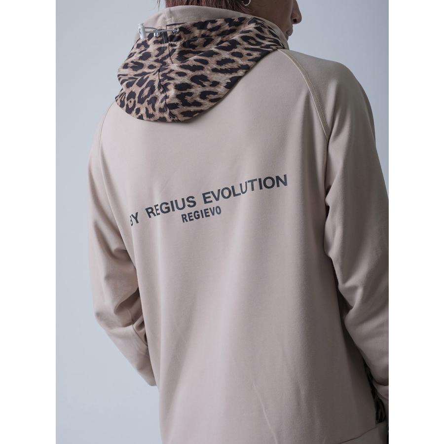 パーカー メンズ 春 秋 白 黒 プルオーバー ホワイト ブラック ベージュ M L XL ヒョウ ラグラン ダブルフード REGIEVO レジエボ | REGIEVO | 22