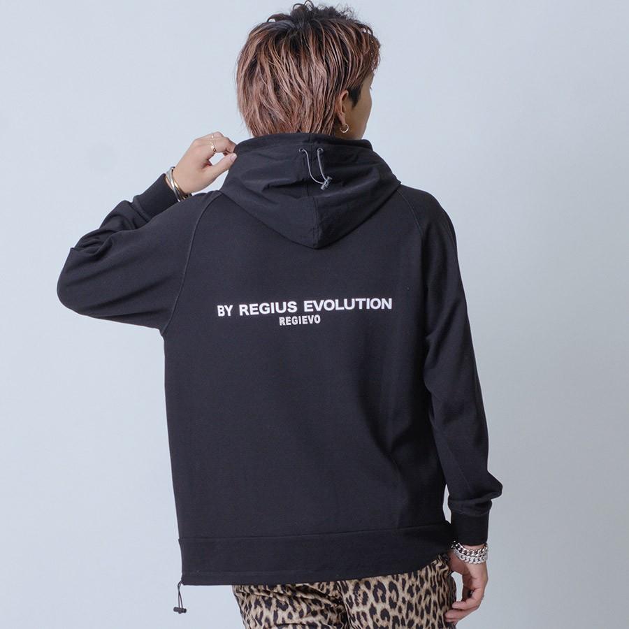 パーカー メンズ 春 秋 白 黒 プルオーバー ホワイト ブラック ベージュ M L XL ヒョウ ラグラン ダブルフード REGIEVO レジエボ | REGIEVO | 07