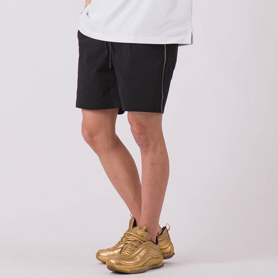 サイドラインショートパンツ ハーフパンツ 半ズボン シンプル メンズ 春 夏 秋 ホワイト ブラック ヒョウ柄 ハーフパンツ M L XL 白 黒 REGIEVO レジエボ | REGIEVO | 04