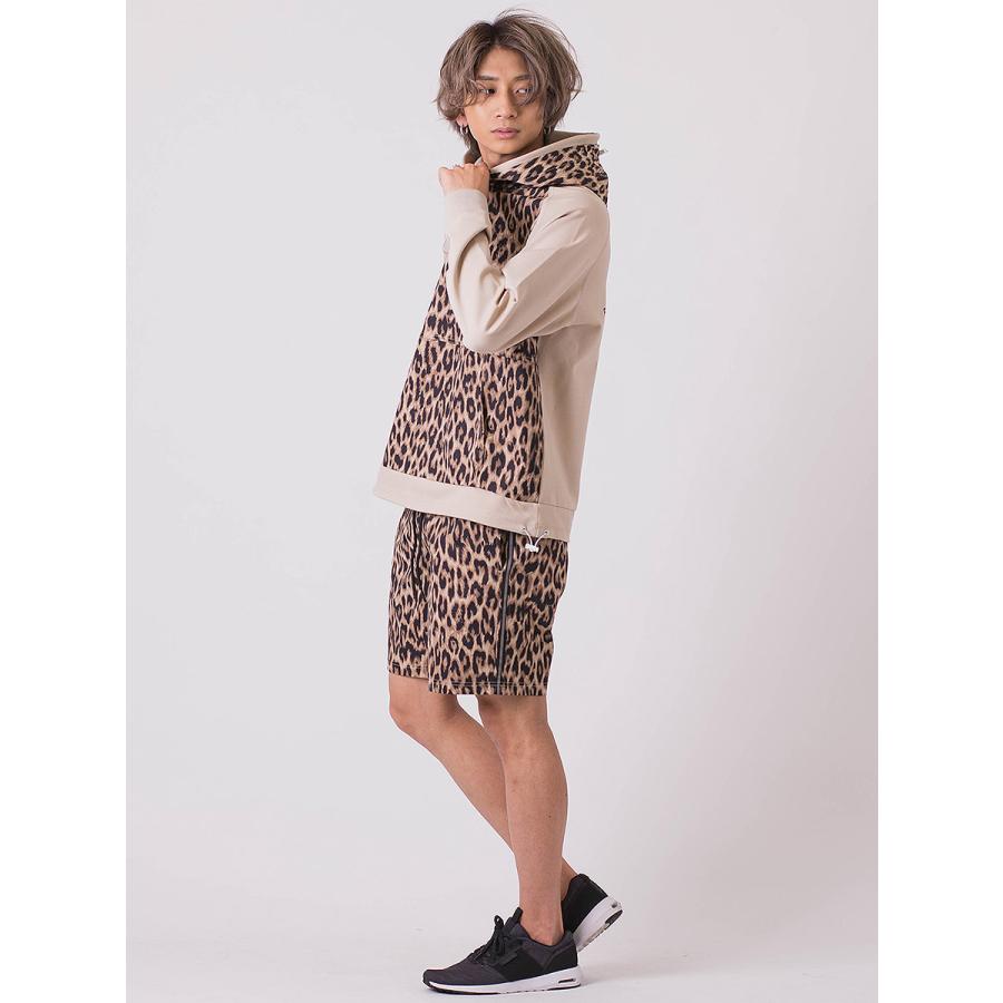 サイドラインショートパンツ ハーフパンツ 半ズボン シンプル メンズ 春 夏 秋 ホワイト ブラック ヒョウ柄 ハーフパンツ M L XL 白 黒 REGIEVO レジエボ | REGIEVO | 16