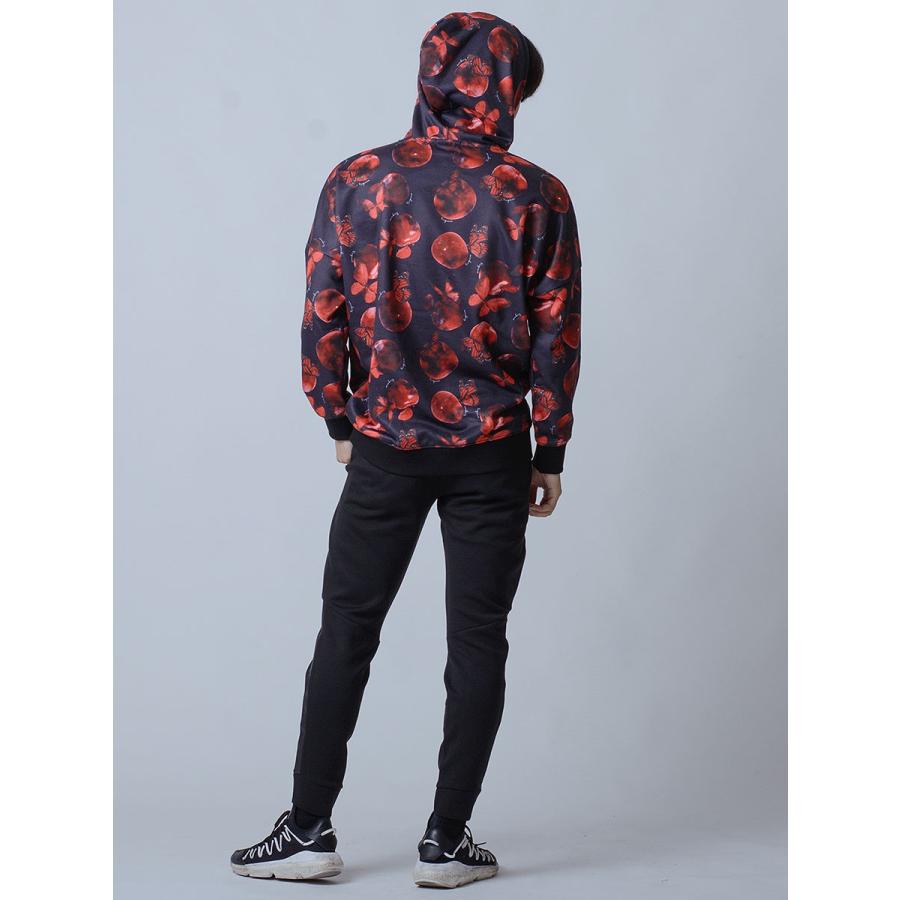 REGIEVO（レジエボ） パーカー メンズ 春 秋 派手 りんご 蝶 プル