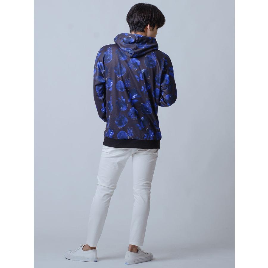 REGIEVO（レジエボ） パーカー メンズ 春 秋 派手 りんご 蝶 プル