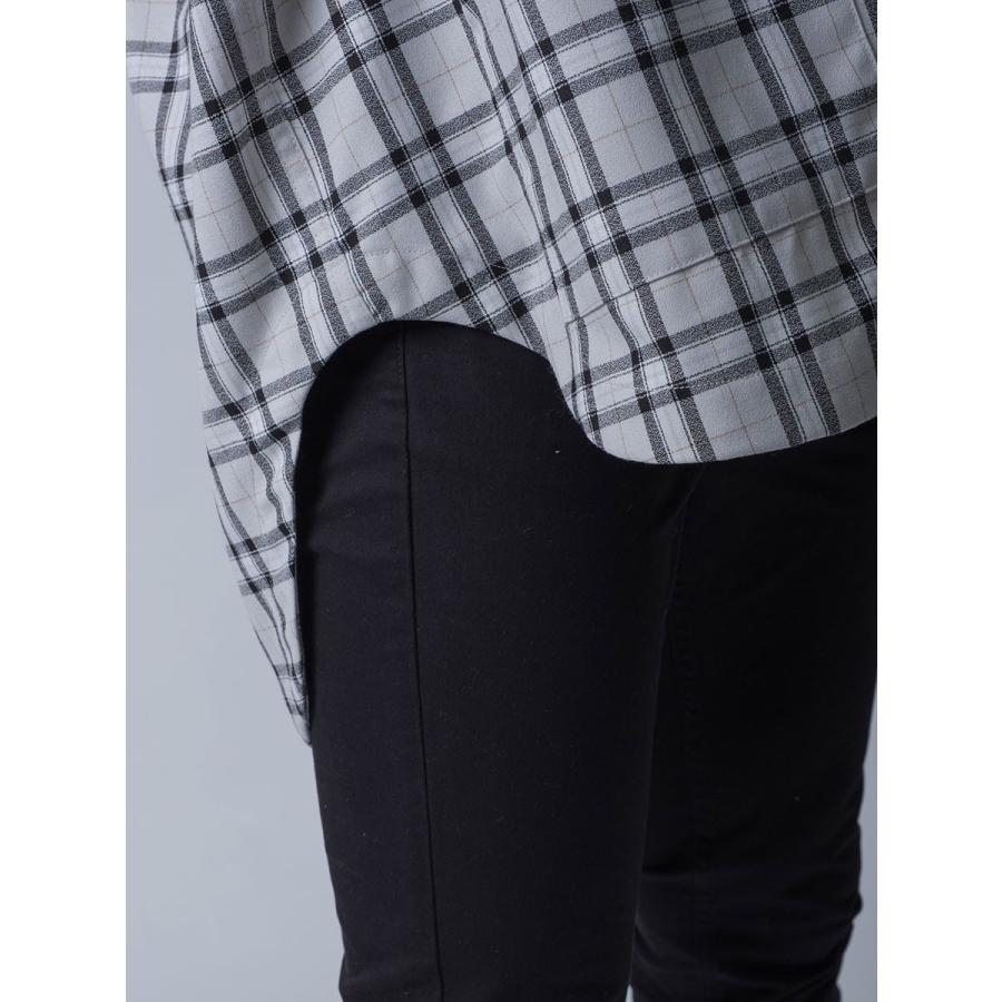 シャツ メンズ カジュアル 春 秋 オーバーシャツ チェック ビッグシルエット オーバーサイズ 黒 グレー ブラック M L REGIEVO レジエボ | REGIEVO | 17