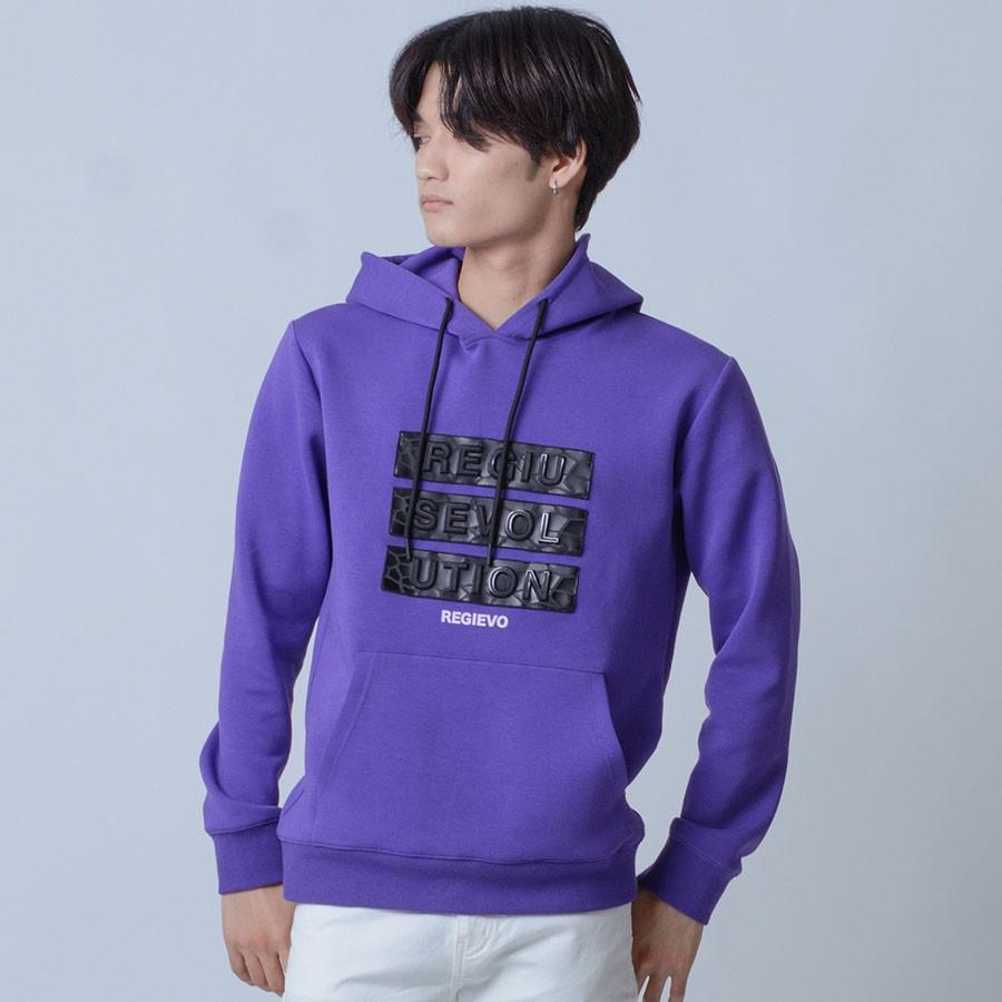 パーカー メンズ 春 秋 白 紫 黒 プルオーバー ホワイト パープル ブラック S M L Xl エンボス Regievo レジエボ Re メンズジャケット バッグ 鞄 のhk 通販 Yahoo ショッピング