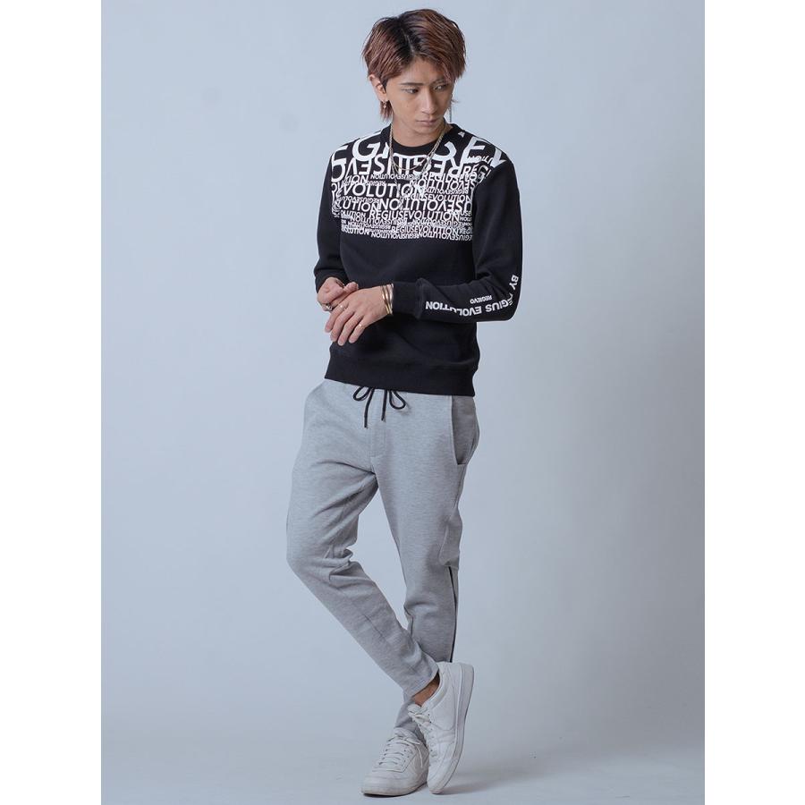 トレーナー メンズ 春 白 紫 黒 グラデーション ロゴ ホワイト パープル ブラック プリント S M L XL REGIEVO レジエボ | REGIEVO | 16