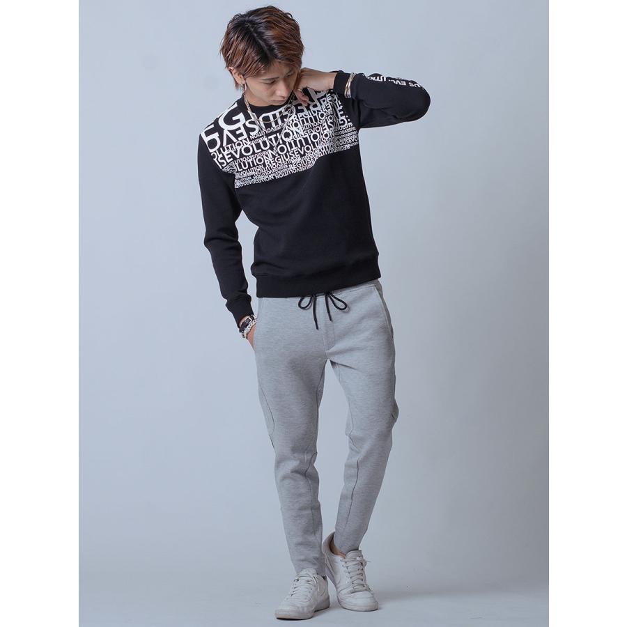 トレーナー メンズ 春 白 紫 黒 グラデーション ロゴ ホワイト パープル ブラック プリント S M L XL REGIEVO レジエボ | REGIEVO | 17