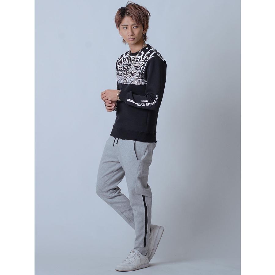 トレーナー メンズ 春 白 紫 黒 グラデーション ロゴ ホワイト パープル ブラック プリント S M L XL REGIEVO レジエボ | REGIEVO | 18