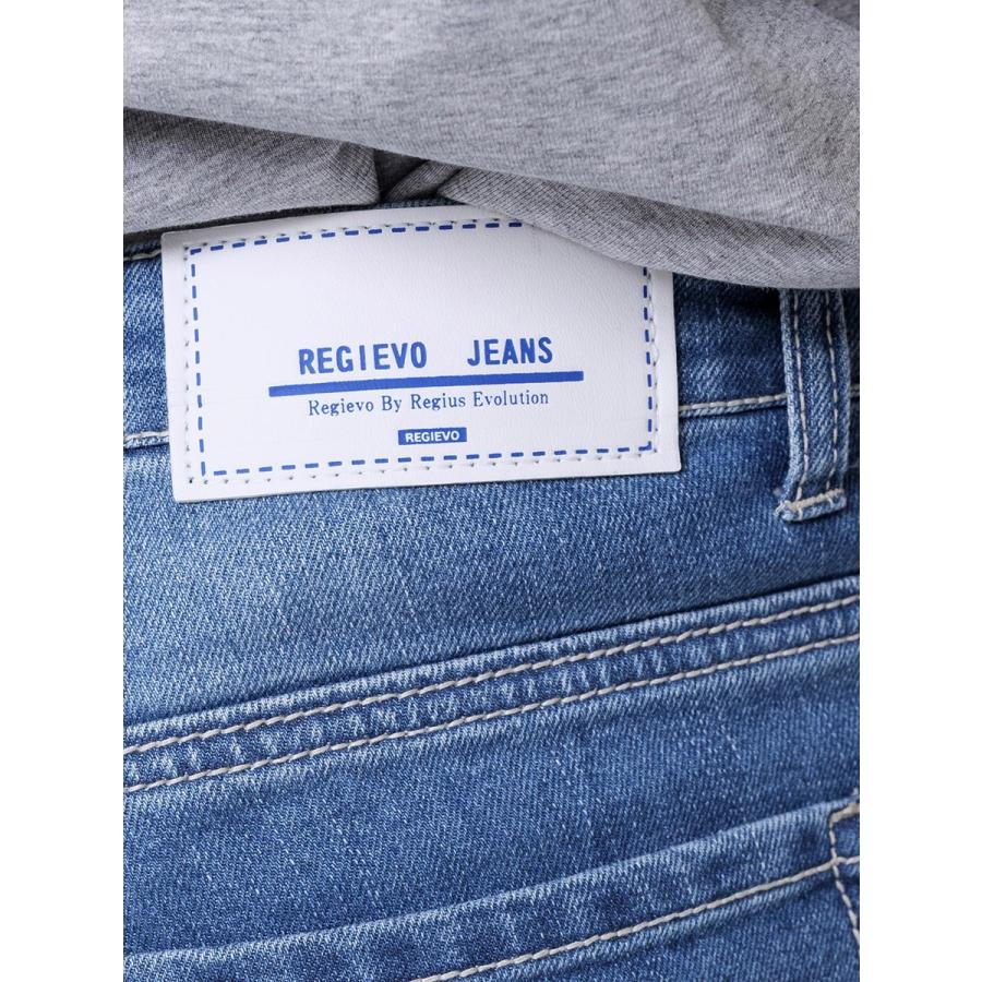 スキニー ジーンズ メンズ タイト スリム ライトブルー ブルー 青 S M L XL REGIEVO レジエボ | REGIEVO | 17