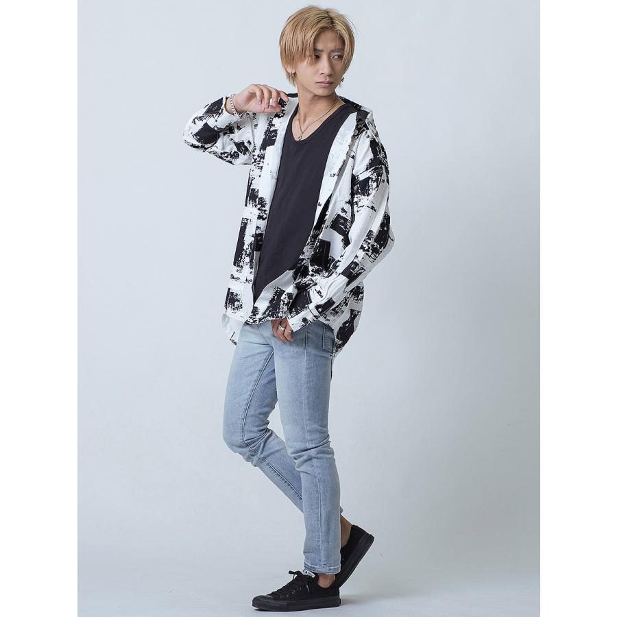 スキニー ジーンズ メンズ タイト スリム ライトブルー ブルー 青 S M L XL REGIEVO レジエボ | REGIEVO | 06