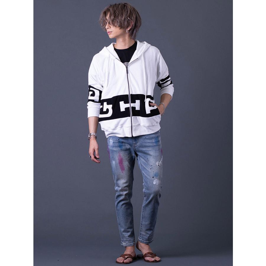 ロゴアップリケパイルパーカー ジップパーカー リラックスウェア シンプル ホワイト ベージュ ブラック 白 茶 黒 M L XL REGIEVO レジエボ | REGIEVO | 07