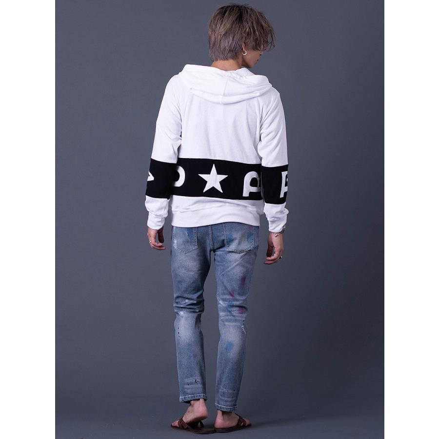 ロゴアップリケパイルパーカー ジップパーカー リラックスウェア シンプル ホワイト ベージュ ブラック 白 茶 黒 M L XL REGIEVO レジエボ | REGIEVO | 09