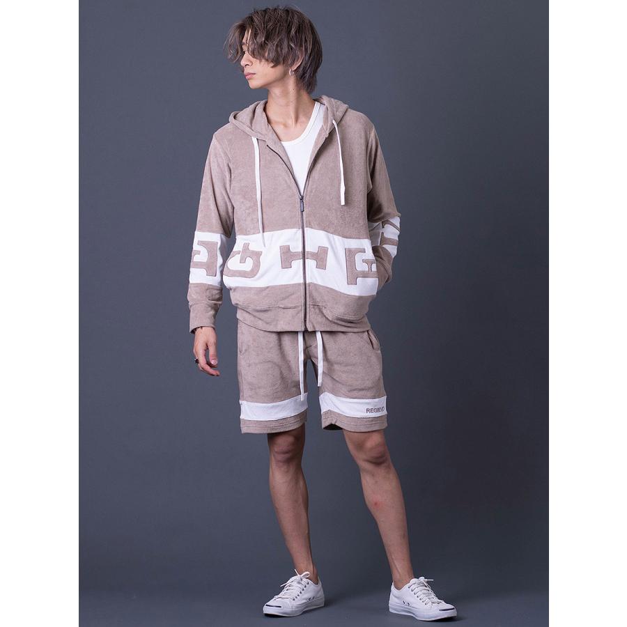 ロゴアップリケパイルパーカー ジップパーカー リラックスウェア シンプル ホワイト ベージュ ブラック 白 茶 黒 M L XL REGIEVO レジエボ | REGIEVO | 11