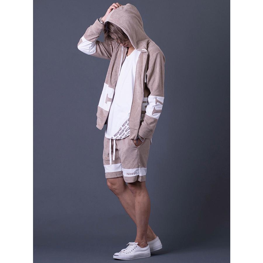 ロゴアップリケパイルパーカー ジップパーカー リラックスウェア シンプル ホワイト ベージュ ブラック 白 茶 黒 M L XL REGIEVO レジエボ | REGIEVO | 12