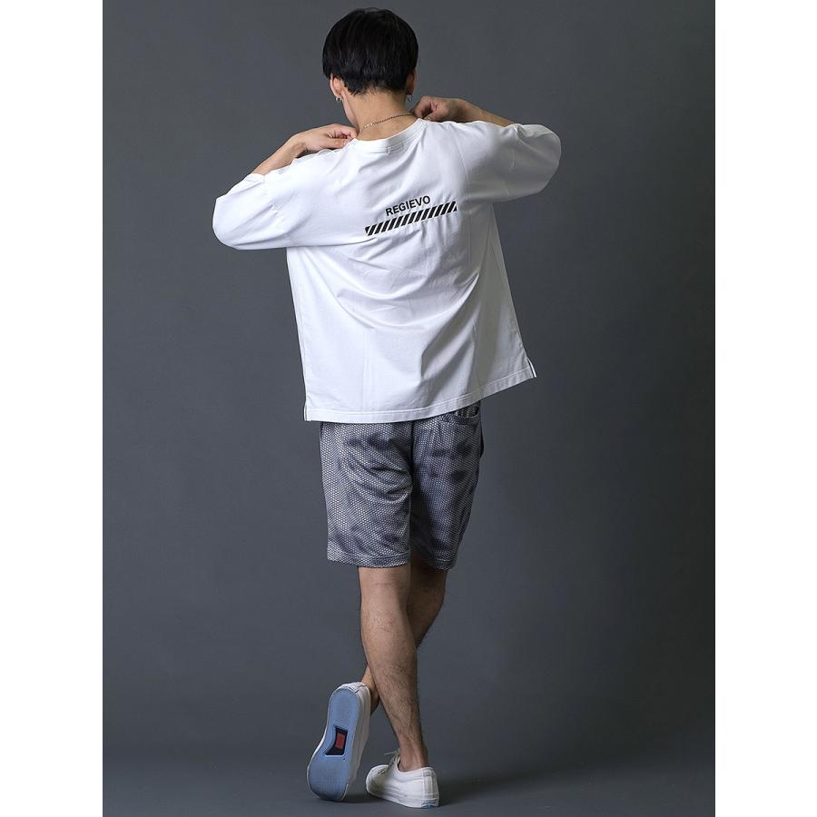 ハニカムプリントショートパンツ メンズ ハーフパンツ 春 夏 秋 カモフラ柄 グレー ブルー ネイビー 青 紺 スポーティ M L XL REGIEVO レジエボ | REGIEVO | 09