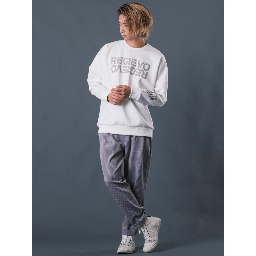 チェックイージースラックス メンズ 春 秋 冬 チェック柄 ストレートパンツ ベージュ グレー 茶  M L XL REGIEVO レジエボ | REGIEVO | 13