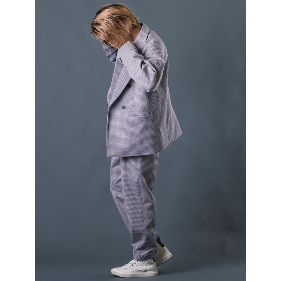 チェックイージースラックス メンズ 春 秋 冬 チェック柄 ストレートパンツ ベージュ グレー 茶  M L XL REGIEVO レジエボ | REGIEVO | 14