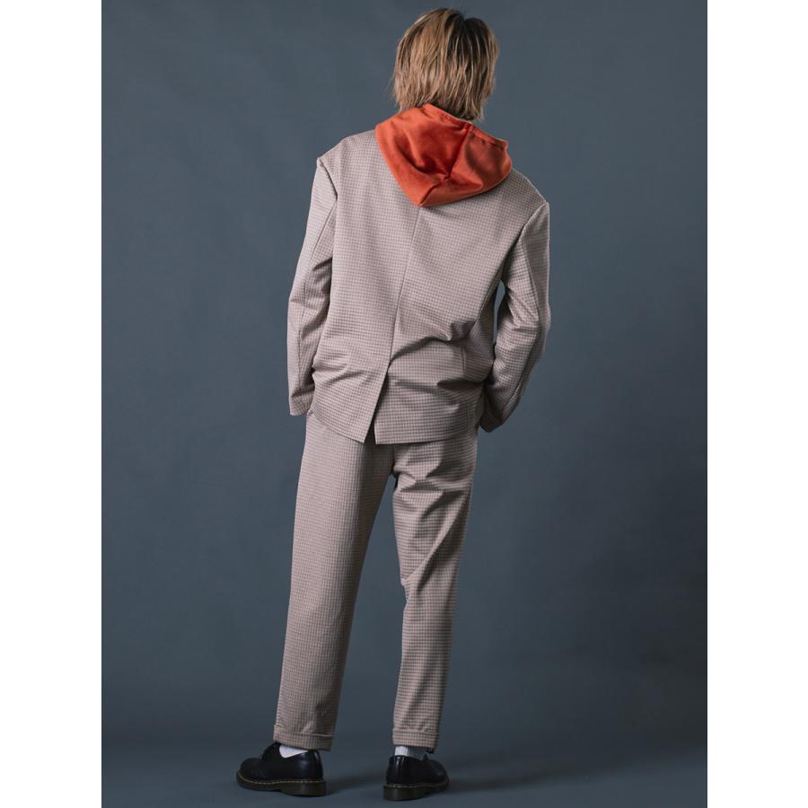 チェックイージースラックス メンズ 春 秋 冬 チェック柄 ストレートパンツ ベージュ グレー 茶  M L XL REGIEVO レジエボ | REGIEVO | 09