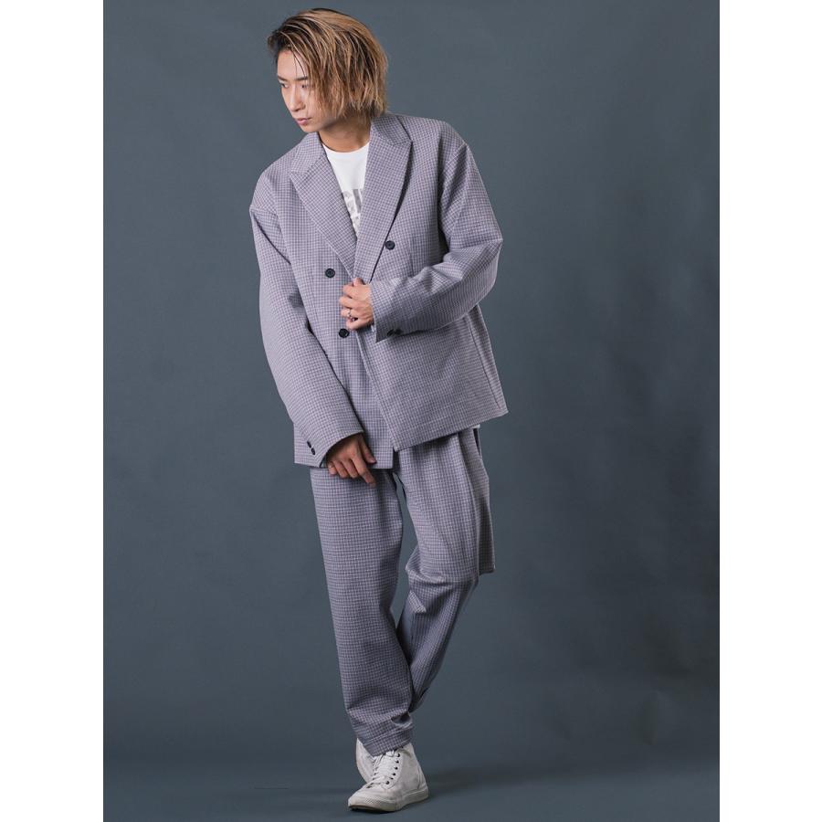 チェックイージースラックス メンズ 春 秋 冬 チェック柄 ストレートパンツ ベージュ グレー 茶  M L XL REGIEVO レジエボ | REGIEVO | 11
