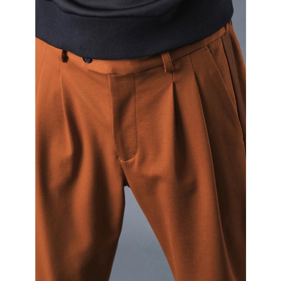 サイドラインイージースラックス メンズ 春 秋 冬 ゆったりシルエット カジュアル 無地 シンプル テーパードパンツ M L XL REGIEVO レジエボ | REGIEVO | 12