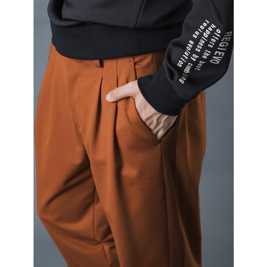 サイドラインイージースラックス メンズ 春 秋 冬 ゆったりシルエット カジュアル 無地 シンプル テーパードパンツ M L XL REGIEVO レジエボ | REGIEVO | 14