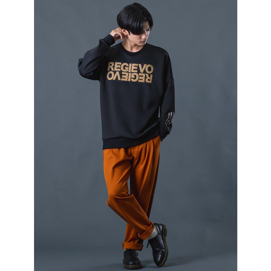 サイドラインイージースラックス メンズ 春 秋 冬 ゆったりシルエット カジュアル 無地 シンプル テーパードパンツ M L XL REGIEVO レジエボ | REGIEVO | 05