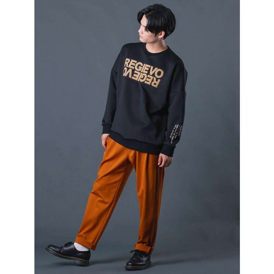 サイドラインイージースラックス メンズ 春 秋 冬 ゆったりシルエット カジュアル 無地 シンプル テーパードパンツ M L XL REGIEVO レジエボ | REGIEVO | 06