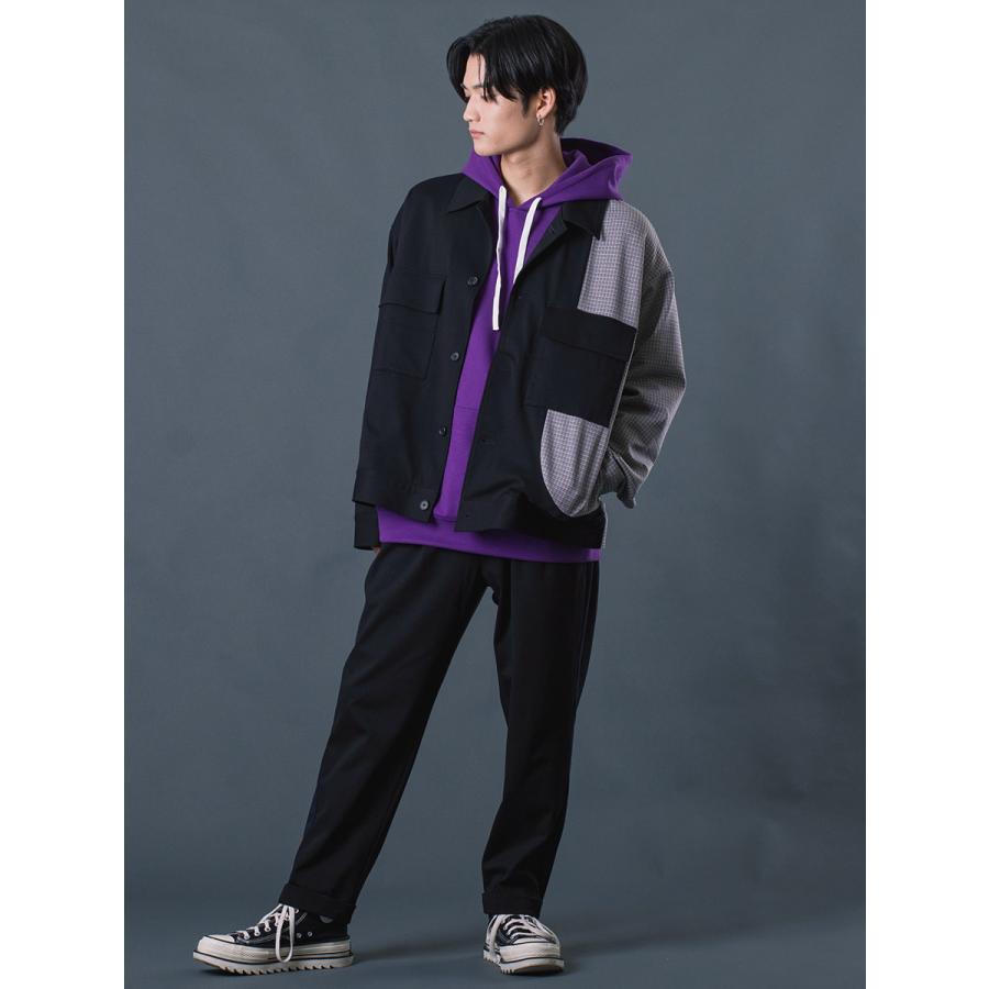 サイドラインイージースラックス メンズ 春 秋 冬 ゆったりシルエット カジュアル 無地 シンプル テーパードパンツ M L XL REGIEVO レジエボ | REGIEVO | 08