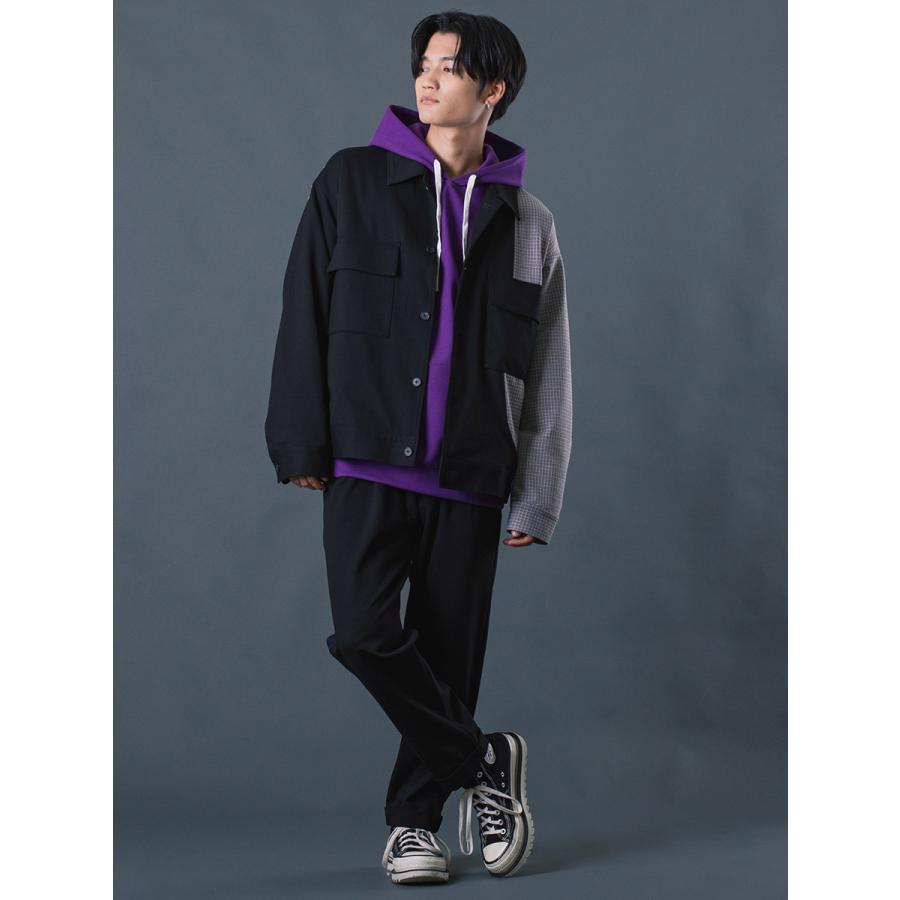 サイドラインイージースラックス メンズ 春 秋 冬 ゆったりシルエット カジュアル 無地 シンプル テーパードパンツ M L XL REGIEVO レジエボ | REGIEVO | 09