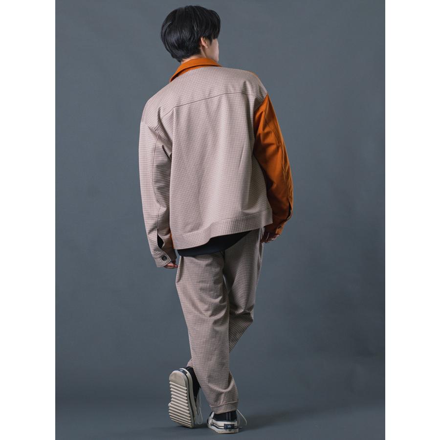 ビッグCPOジャケット メンズ チェック柄 シンプル 春 秋 冬 マスタード ベージュ ブラック グレー 茶 黒 M L XL REGIEVO レジエボ | REGIEVO | 07