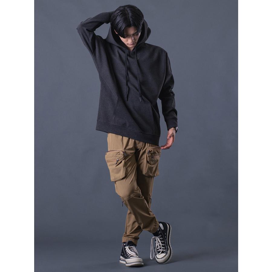 ユーティリティカーゴパンツ メンズ ストレートパンツ シンプル無地 カジュアル 収納抜群 カーキ ブラック 黒 M L XL REGIEVO レジエボ | REGIEVO | 05